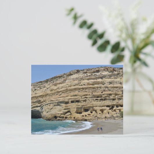 Matala Crete Briefkaart (Staand voorkant)