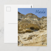 Matala Rocks Briefkaart (Voorkant / Achterkant)