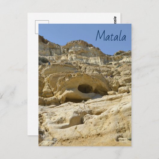 Matala Rocks Briefkaart (Voorkant / Achterkant)