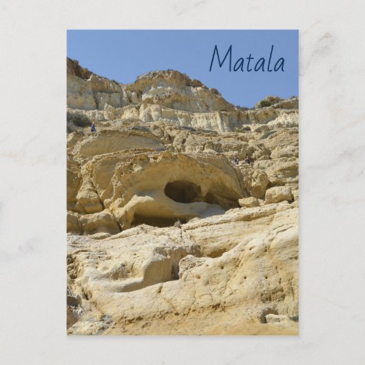 Matala Rocks Briefkaart (Voorkant)
