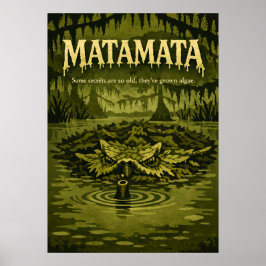 Matamata Moeraswezen Retro Kunst Poster