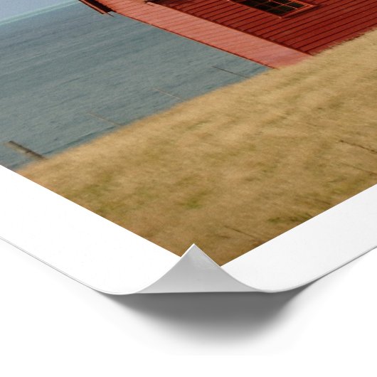 Matanaka Boerderij Buildings Privy Schoolhouse Pos Poster (Hoek)