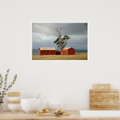 Matanaka Boerderij Buildings Privy Schoolhouse Pos Poster (Keuken)