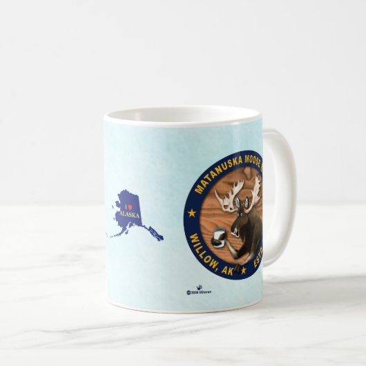 Matanuska elandemelk koffiemok (Voorkant rechts)