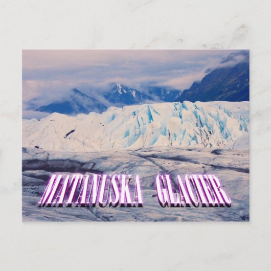 Matanuska Glacier, Glacier Park, Alaska Briefkaart (Voorkant)