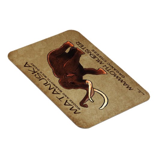 Matanuska Mammoth Muenster Cheese Magneet (Rechterzijde)