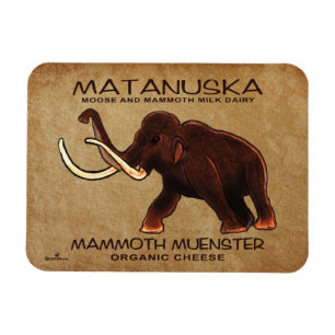 Matanuska Mammoth Muenster Cheese Magneet