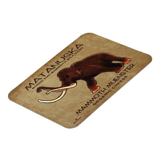 Matanuska Mammoth Muenster Cheese Magneet (Linkerzijde)