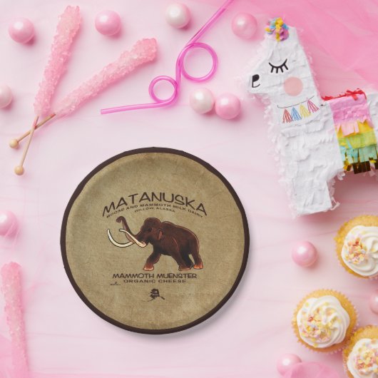 Matanuska Mammoth Muenster Cheese Papieren Bordje (Feest)