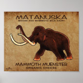 Matanuska Mammoth Muenster Cheese Poster (Voorkant)