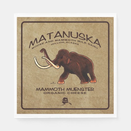 Matanuska Mammoth Muenster Cheese Servet (Voorkant)