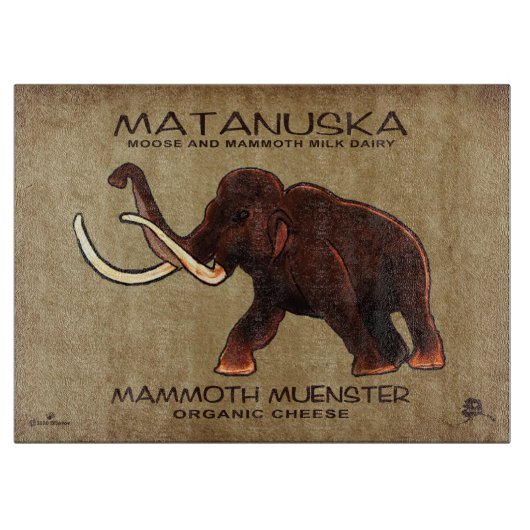 Matanuska Mammoth Muenster Cheese Snijplank (Voorkant)
