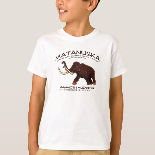 Matanuska Mammoth Muenster Cheese T-shirt (Voorkant)