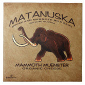 Matanuska Mammoth Muenster Cheese Tegeltje (Voorkant)