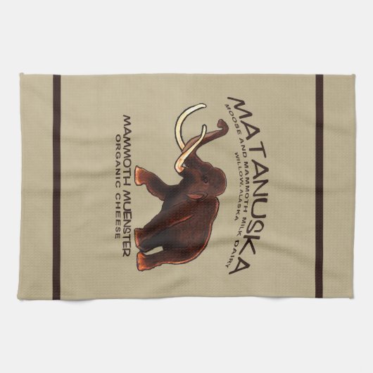 Matanuska Mammoth Muenster Cheese Theedoek (Horizontaal)