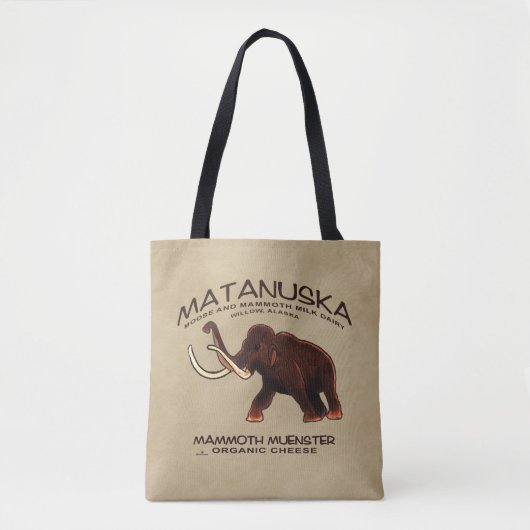 Matanuska Mammoth Muenster Cheese Tote Bag (Voorkant)