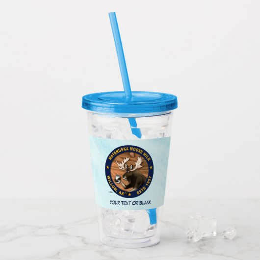 Matanuska Moose Milk Acryl Drinkbeker (Voorkant ijs)