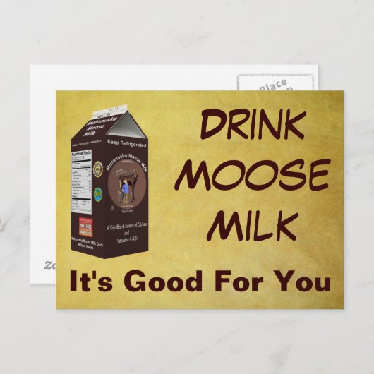 Matanuska Moose Milk Briefkaart (Voorkant / Achterkant)