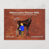 Matanuska Moose Milk Briefkaart (Voorkant)