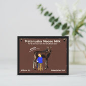 Matanuska Moose Milk Briefkaart (Staand voorkant)