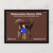 Matanuska Moose Milk Briefkaart (Voorkant)