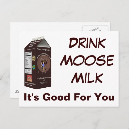 Matanuska Moose Milk Briefkaart (Voorkant / Achterkant)