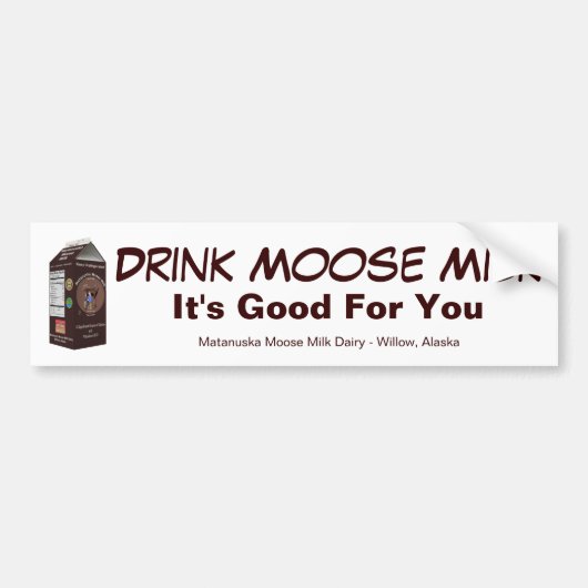 Matanuska Moose Milk Bumpersticker (Voorkant)
