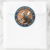 Matanuska Moose Milk Classic Round Sticker (Tas)