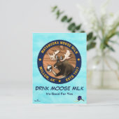 Matanuska Moose Milk Feestdagenkaart (Staand voorkant)