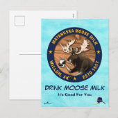 Matanuska Moose Milk Feestdagenkaart (Voorkant / Achterkant)