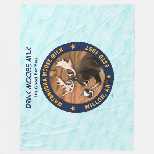 Matanuska Moose Milk Fleece Deken (Voorkant)