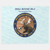 Matanuska Moose Milk Fleece Deken (Voorkant (Horizontaal))