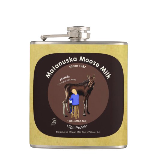 Matanuska Moose Milk Heupfles (Voorkant)