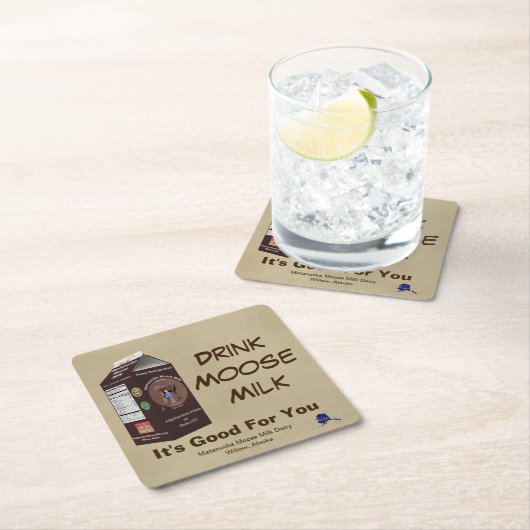 Matanuska Moose Milk Kartonnen Onderzetters (Insitu)