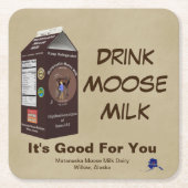 Matanuska Moose Milk Kartonnen Onderzetters (Voorkant)