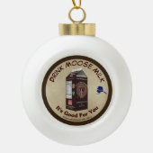 Matanuska Moose Milk Keramische Bal Ornament (Voorkant)