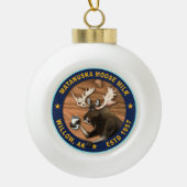 Matanuska Moose Milk Keramische Bal Ornament (Voorkant)