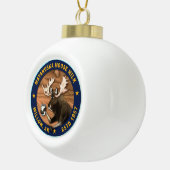 Matanuska Moose Milk Keramische Bal Ornament (Rechts)