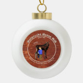Matanuska Moose Milk Keramische Bal Ornament (Voorkant)