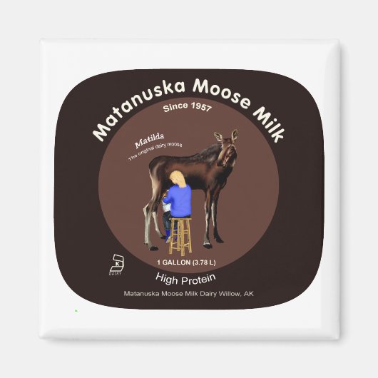 Matanuska Moose Milk Magneet (Voorkant)