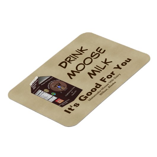 Matanuska Moose Milk Magneet (Linkerzijde)