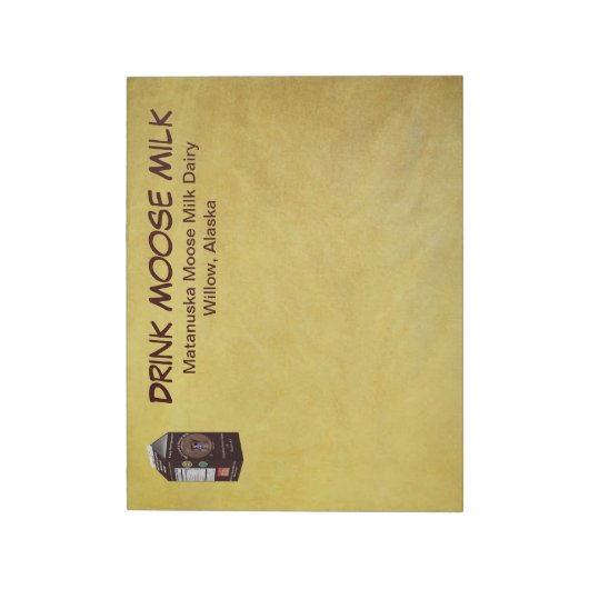 Matanuska Moose Milk Notitieblok (Linkerzijde)