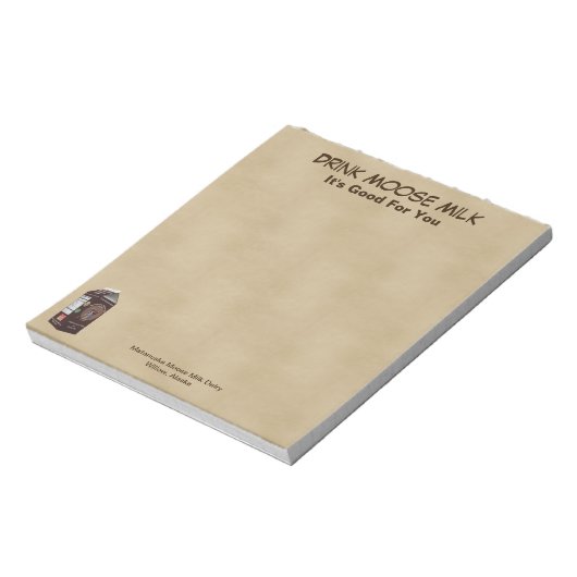 Matanuska Moose Milk Notitieblok (Linkerzijde)