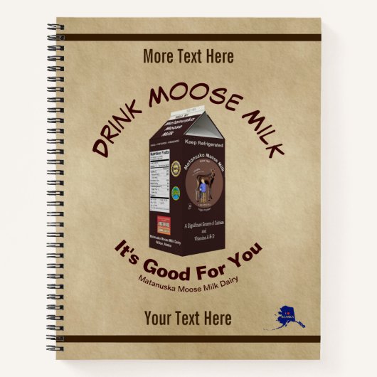 Matanuska Moose Milk Notitieboek (Voorkant)
