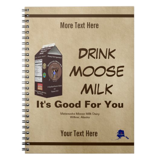 Matanuska Moose Milk Notitieboek (Voorkant)