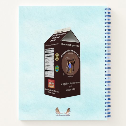 Matanuska Moose Milk Notitieboek (Achterkant)