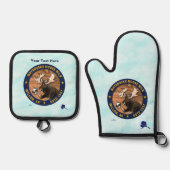 Matanuska Moose Milk Ovenwant & Pannenlap Set (Voorkant)