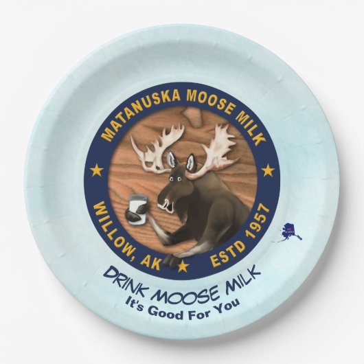 Matanuska Moose Milk Papieren Bordje (Voorkant)