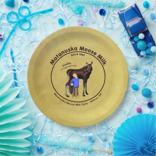 Matanuska Moose Milk Papieren Bordje (Feest)