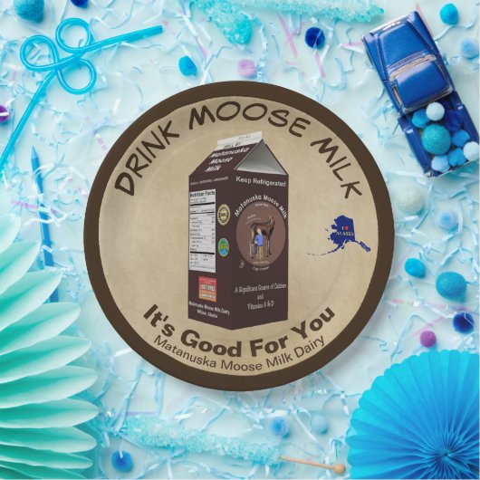 Matanuska Moose Milk Papieren Bordje (Feest)